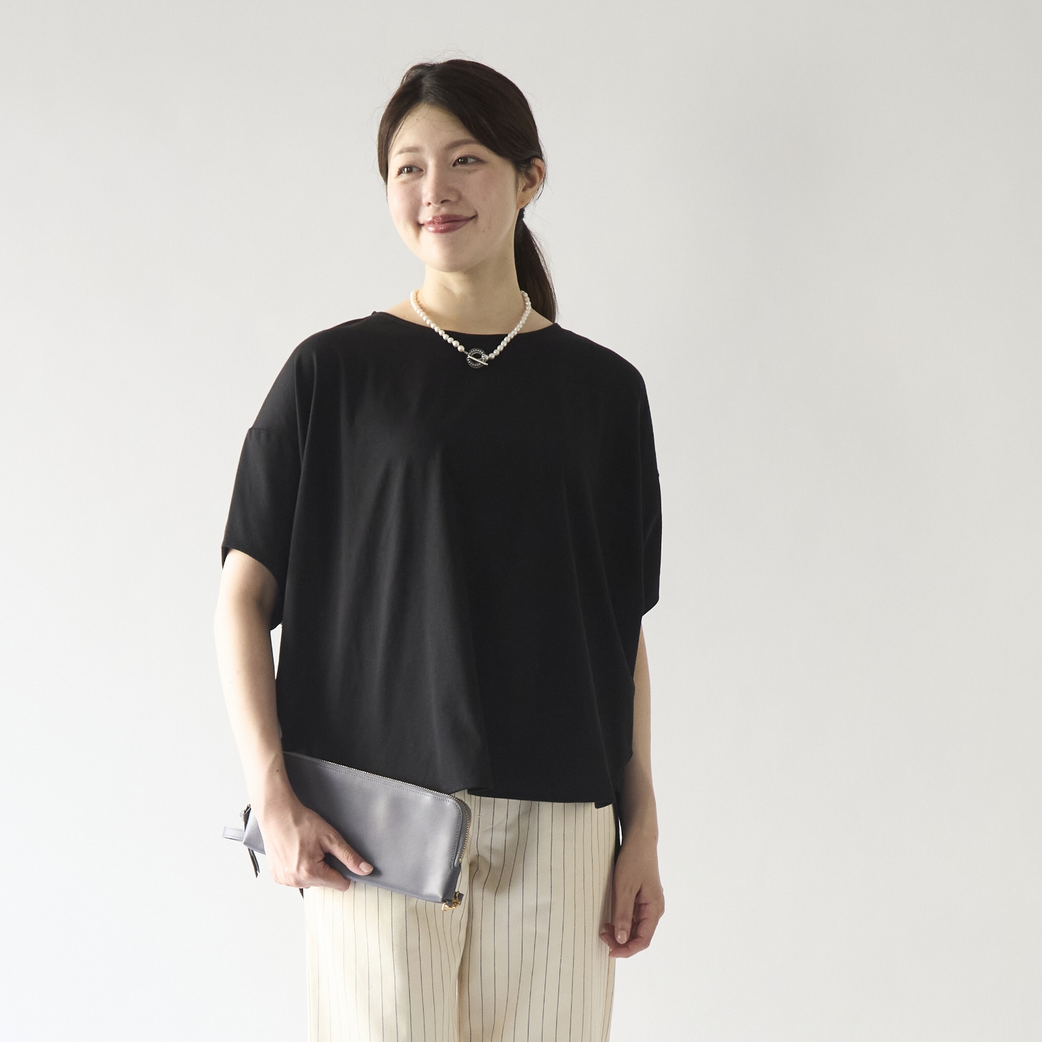 Kilka/二の腕をカバーするすっきり見えプルオーバー